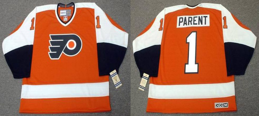 2019 Men Philadelphia Flyers #1 Parent Orange CCM NHL jerseys